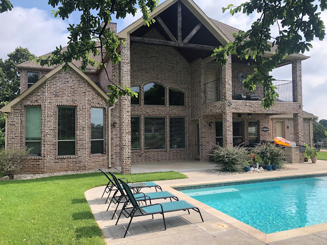 HJ Cedar Patio Covers and Stamped Concrete in Little Elm