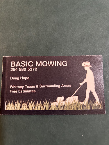 Basic Mowing in Whitney