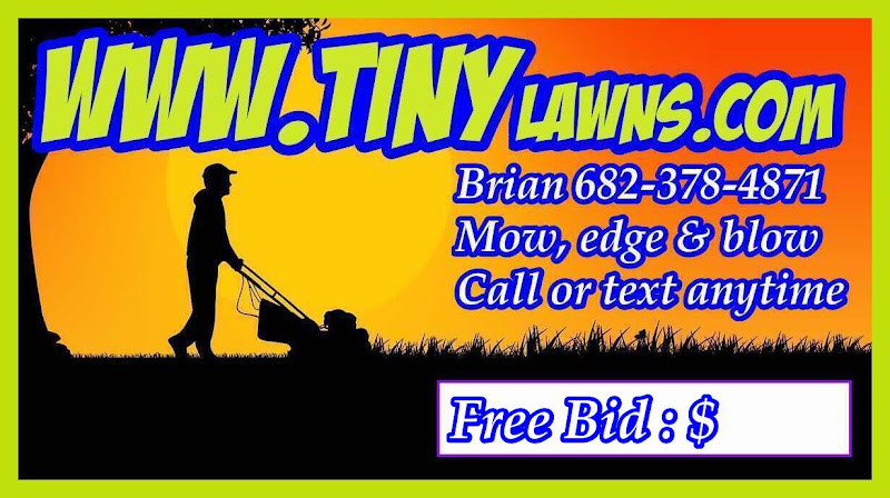 Tiny Lawns Push Mow Service in Granbury